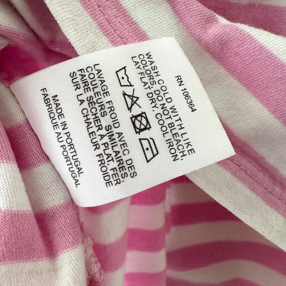 Kule The Modern Striped Tee - Pink/White - Small - Picture 8 of 10